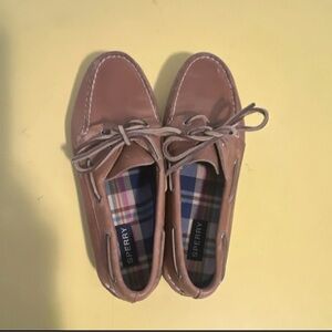 Sperry Tan Leather Boat Shoes